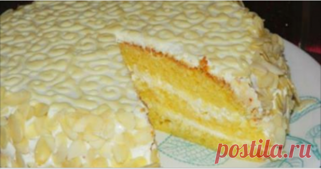 Шикарный торт «Ожидание» с нежным творожно-лимонным кремом! | Таки Вкусно