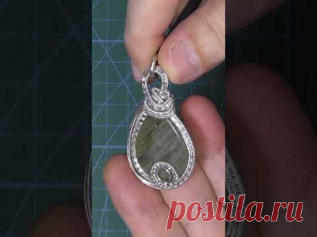 Handmade wire jewelry Valeriy Vorobev. Wire Wrapped Stone Pendants