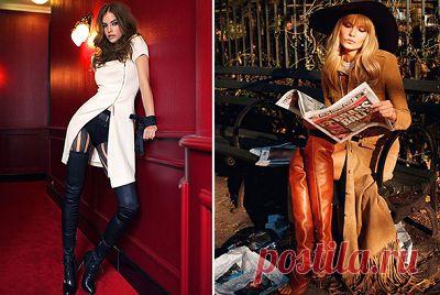 С чем носить ботфорты,советы по типам фигуры,подбор платья,подбор оправы по форме лица,