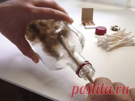 Рисунки дымом внутри бутылок (11 фото) | Чёрт побери