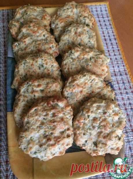 Острое печенье с зелёным луком – кулинарный рецепт