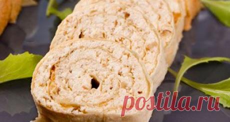 Рулет с пикантной творожной начинкой. - Рецепты - Доставка пиццы, обедов, , питьевой воды домой и в офис, банкет, кейтеринг, организация мероприятий в Петербурге