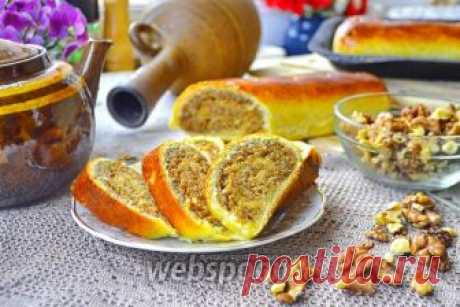 Рулет с ореховой начинкой рецепт с фото, как приготовить на Webspoon.ru