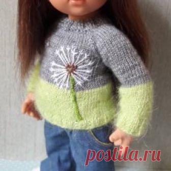 Одуванчики осенью? А почему бы и нет!? Вышивка на вязаной одежде - Бэйбики Доброго времени суток, жители бейбиков. На этой неделе гостит у меня замечательный Вихтеленок Аишка! Она вдохновила меня на создание лично