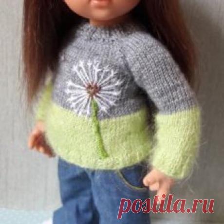 Одуванчики осенью? А почему бы и нет!? Вышивка на вязаной одежде - Бэйбики Доброго времени суток, жители бейбиков. На этой неделе гостит у меня замечательный Вихтеленок Аишка! Она вдохновила меня на создание лично