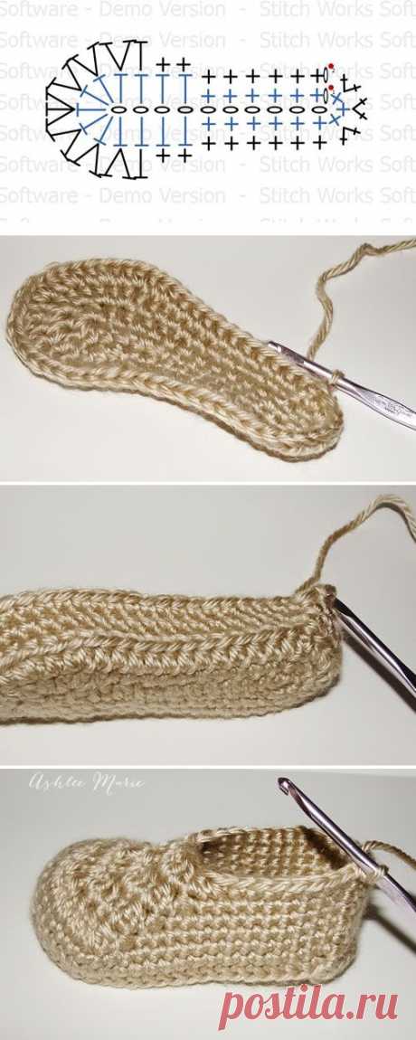 Crochet wrap around button infant boots- girls and boys