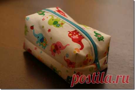 Как сшить объемную косметичку / KNITLY.com - блог о рукоделии, мастерклассы