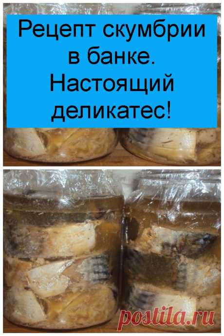 Рецепт скумбрии в банке. Настоящий деликатес!
