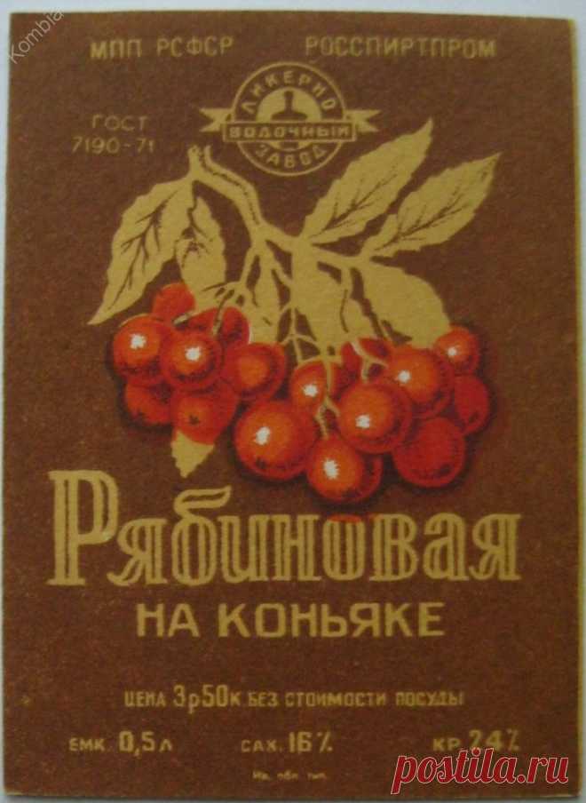 Настойка Рябиновая на Коньяке Делаем Сами Рецепт СССР | vinodel.beer | Яндекс Дзен