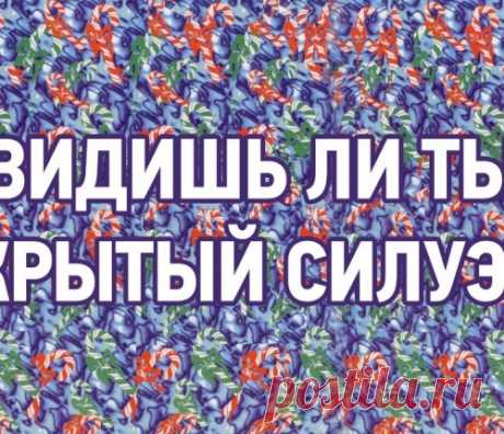 Говорят, что только 1 % людей не видит скрытого рисунка… А что видишь ты?