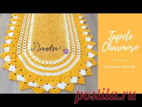 Tapete de Crochê - Charmoso "Diandra Schmidt Rosa"