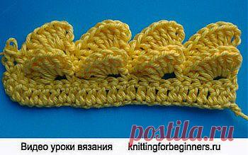 "Крокодиловая" кайма крючком | Наш дом