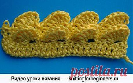 &quot;Крокодиловая&quot; кайма крючком | Наш дом