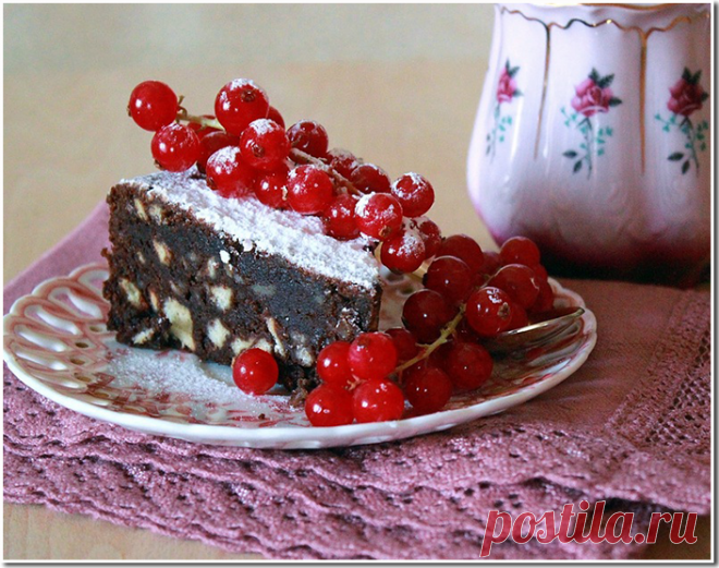 Шоколадный торт без муки