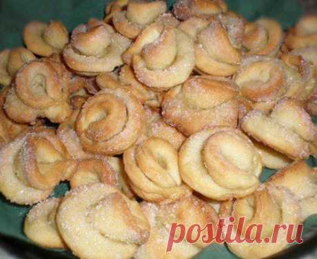 Творожные розочки