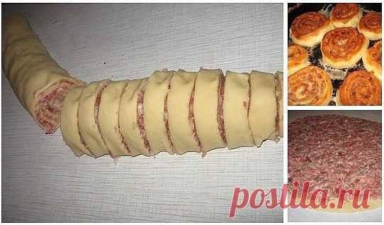 Шанежки с мясом - легко и просто! Ингредиенты: 250 г творога, 2 яйца, 1 ч.л. соды гашен. уксусом, 2 ...
