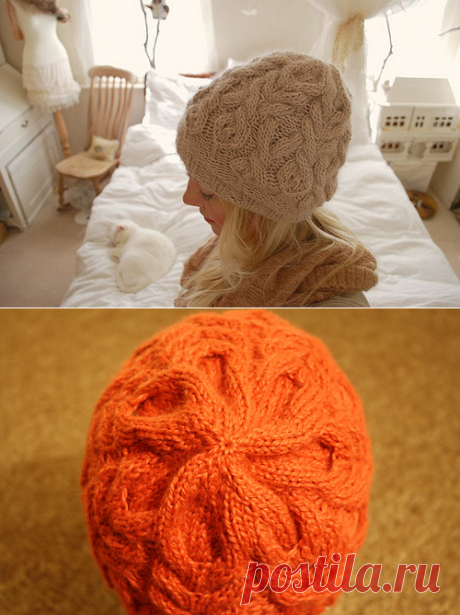 1000 идей для вязания спицами: ШАПОЧКА &amp;#171;THE PARSELTONGUE HAT&amp;#187; ОТ STEPHANIE DOSEN (TINY OWL KNITS)