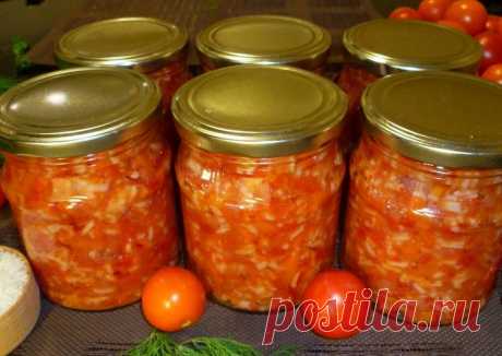 Салат &quot;завтрак туриста&quot; с рисом на зиму