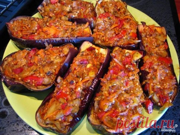 Лодочки из баклажанов в духовке - пошаговый рецепт с фото на Повар.ру