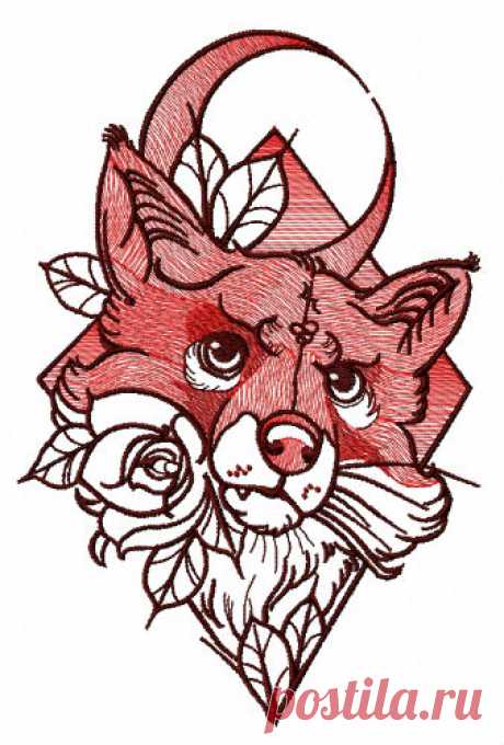 Angry fox embroidery design Sizes: 93 × 140 mm, 99 × 150 mm, 106 × 160 mm, 113 × 171 mm, 119 × 180 mm, 126 × 190 mm, 132 × 200 mm, 139 × 210 mm. Formats: Bernina(art, exp), Brother(pec, pes, phc), Janome(jef, jef+), Melco(exp), Husqvarna/PFAFF(vip, vp3),  Tajima/Barudan(dst, dsb), Husqvarna(hus, shv), Singer(xxx).