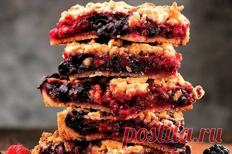 Дом Вкуса - Рецепты для всех - Тертый ягодный пирог от Елизаветы Глинской
