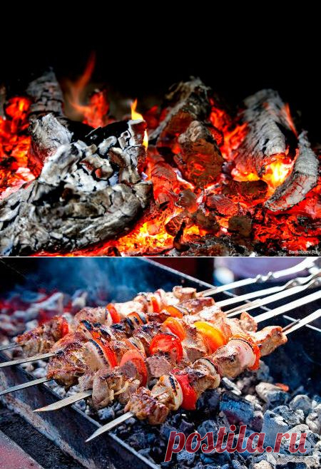 Чем посыпают угли для жарки шашлыка на Кавказе