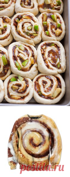 Caramel Apple Cinnamon Rolls | Рецепт