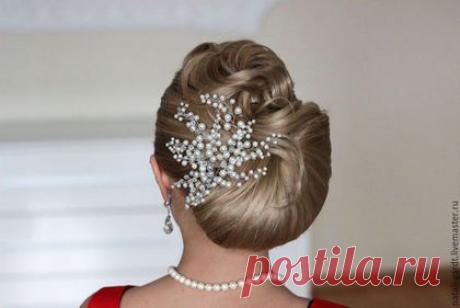 Купить Украшение в прическу &quot;Мечты Аэлиты&quot; - белый, Украшение ручной работы, украшение в прическу