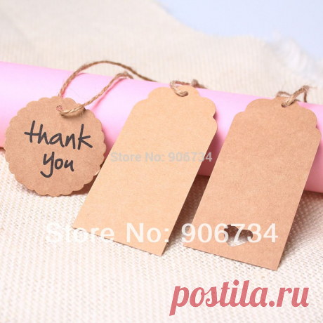 Aliexpress.com : Buy Прямоугольник и круг форма дизайн 50 шт. коричневый крафт бумаги бирки свадьба ну вечеринку пользу удар ценник подарочные карты from Reliable держателя плат suppliers on XFY_Shopping