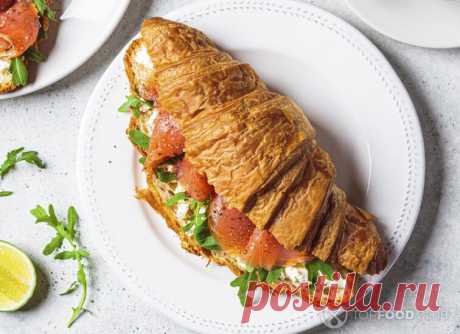 Вкусный Рецепт: Круассан с лососем