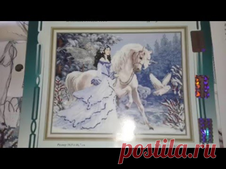 Вышивка крестом-Волшебный лес- половина работы!!!