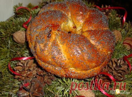Рождественский калач - Рецепт с пошаговыми фотографиями - Ням.ру