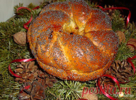 Рождественский калач - Рецепт с пошаговыми фотографиями - Ням.ру