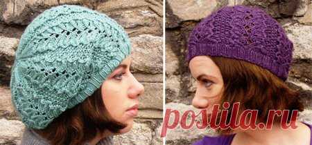 ажурный берет » Петля - вязание на все случаи жизни!