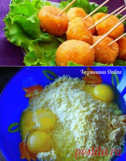 Сырные шарики жареные с чесноком — Планета и человек