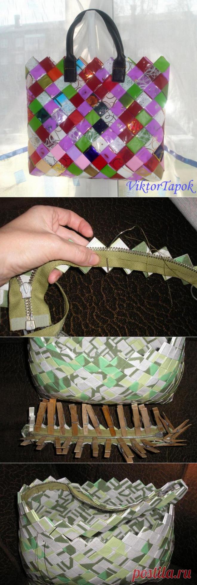 Две сумочки из цветочных оберток. Видео и Мастер-класс