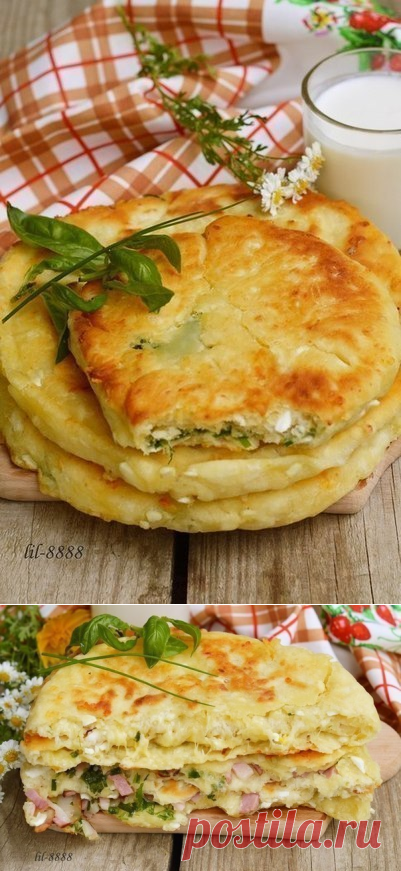 Сырные лепешки с разными начинками