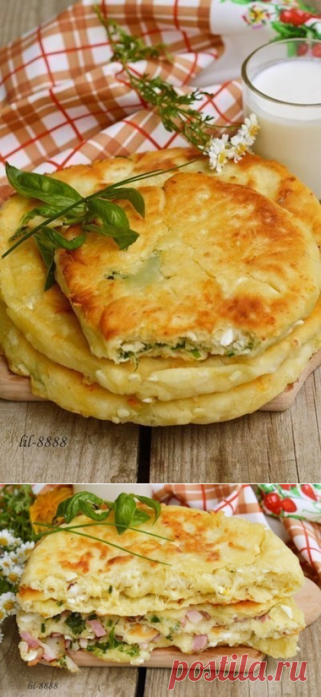 Сырные лепешки с разными начинками