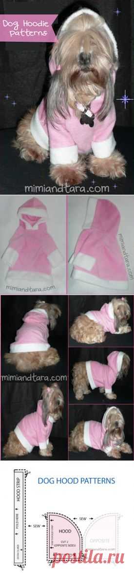 Собака Hoodie шаблоны | Мими и Тара | Бесплатный Одежда для собак Модели