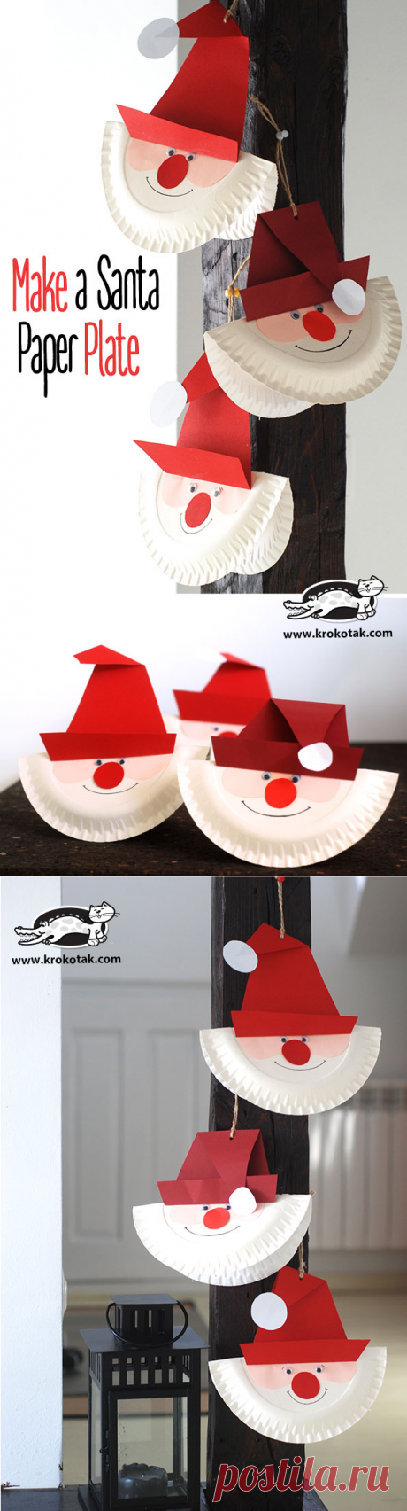 Make a Santa Paper Plate | krokotak