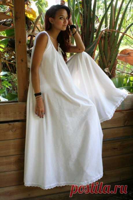 White Cotton Full Swing Bridal Wedding Lingerie от SarafinaDreams