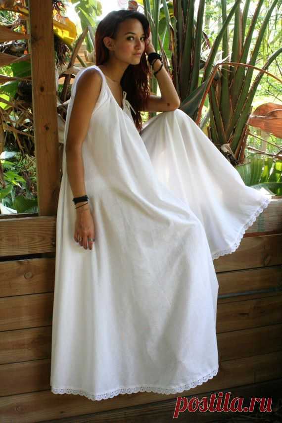 White Cotton Full Swing Bridal Wedding Lingerie от SarafinaDreams