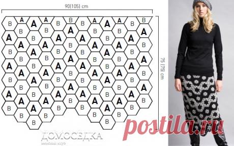 Юбка из мотивов крючком | ДОМОСЕДКА