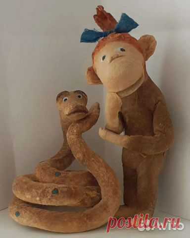 Ватные елочные игрушки Удав и Обезьянка купить в Нижнем Новгороде | Хобби и отдых | Авито