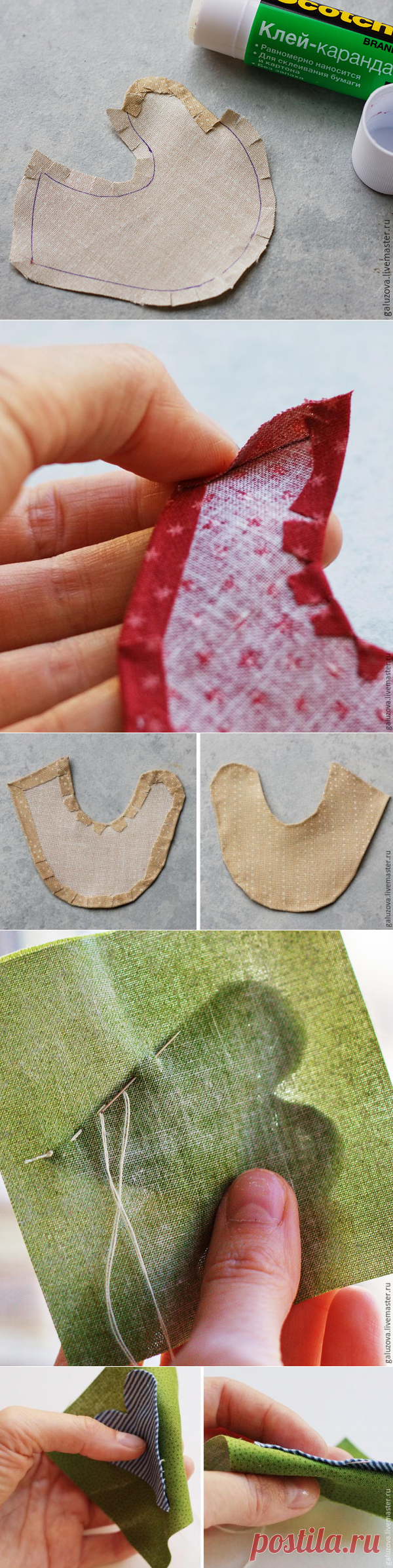 Ещё один способ пришивания аппликации - Ярмарка Мастеров - ручная работа, handmade