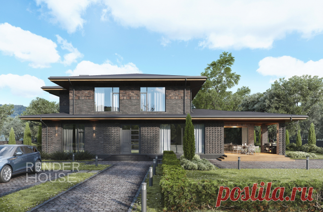 Проект дома Аркада — цена строительства под ключ в компании Render House