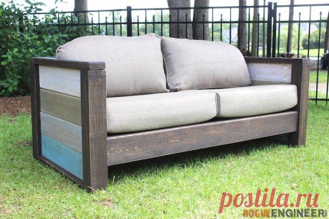 Простой диван в оригинальном дизайне Для того, чтобы стать счастливым обладателем нового мягкого дивана, вовсе не за чем отправляться в мебельный салон и тратить целую прорву денег. Современный мир предоставляет все возможности для начинающего мебельного мастера. Доступность профильной фурнитуры и разнообразных пиломатериалов, целые