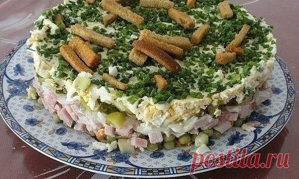 Салат "На траве дрова".