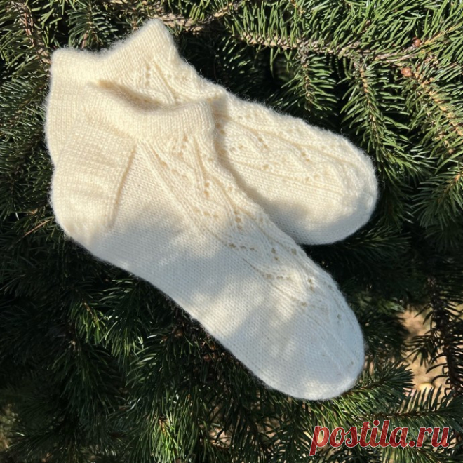 Схема для вязания носочков спицами