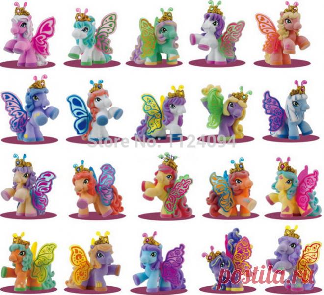 O для u simba кобылка бабочка witchy stars единорог т. д .. игрушка Маленькая Лошадь 3 СМ Мини Лошади Дети Животных Кукол Действий 10 шт./лот купить на AliExpress